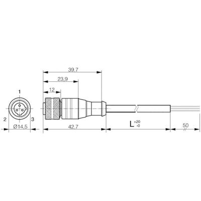 Contrinex 623 000 937 Aansluitkabel S13-3FUG-020 1 stuk(s)