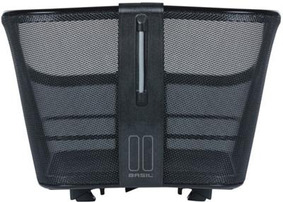 Basil cento tech fiber wsl - fietsmand - achterop - solid zwart