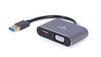 USB naar HDMI + VGA beeldschermadapter, space grey - thumbnail