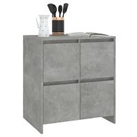 Dressoir 70x41x75 cm bewerkt hout betongrijs - thumbnail