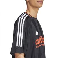 Heren-T-Shirt met Korte Mouwen Adidas House Of Tiro Jacquard Jersey Zwart - Maat: M - thumbnail