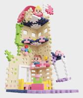 MARIOINEX Mini Waffle Princess Fantasietoren bouwstenen, 148 stuks - thumbnail