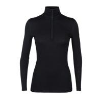 Icebreaker 200 Oasis LS Half Zip Pully Dames Black XS - thumbnail