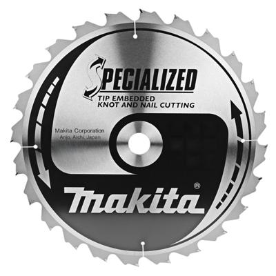 Makita Afkortzaagblad voor Hout | Specialized: Noest/Spijker | Ø 190mm Asgat 20mm 24T - B-40587