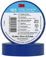 3M Temflex™ 165 165BL1E Isolatietape Temflex 165 Blauw (l x b) 10 m x 15 mm 1 stuk(s) - thumbnail