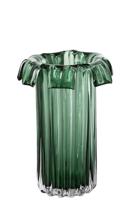 J-Line vaas Retro - glas - groen - large - 30 cm hoog - thumbnail