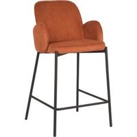 D-MAXX Barkruk Jari - Rust - Ribcord - Zithoogte 65 - thumbnail