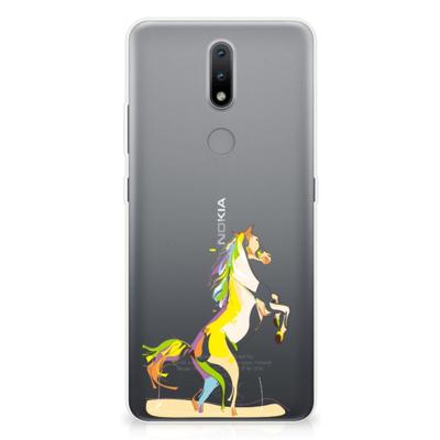 Nokia 2.4 Telefoonhoesje met Naam Horse Color Nokia 2.4 Telefoonhoesje met Naam Horse Color
