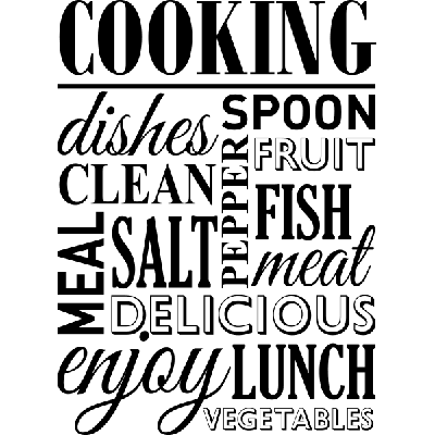 Cooking - Muursticker