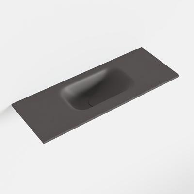 MONDIAZ EDEN Dark_grey solid surface inleg wastafel voor toiletmeubel 60cm. Positie wasbak midden MONDIAZ EDEN Dark_grey solid surface inleg wastafel voor toiletmeubel 60cm. Positie wasbak midden
