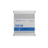 Teltonika TSW100 netwerk-switch Gigabit Ethernet (10/100/1000) Power over Ethernet (PoE) Blauw, Meta - thumbnail