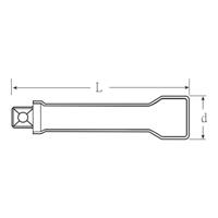 Stahlwille 12177 VDE-10 13420003 Dopsleutelverlenging Aandrijving 1/2 (12.5 mm) 1 stuk(s) - thumbnail