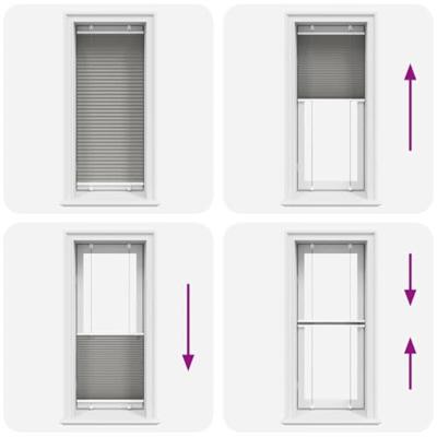 VidaXL Plissé rolgordijn 60x100 cm stofbreedte 59,4 cm antraciet