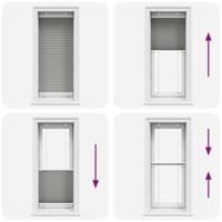 VidaXL Plissé rolgordijn 65x100 cm stofbreedte 64,4 cm antraciet - thumbnail