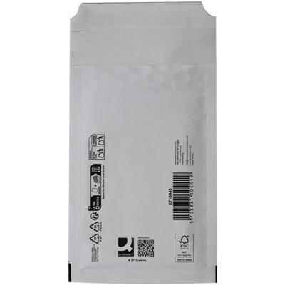 Q-CONNECT luchtkussenenveloppen, wit, 2-B, 140 x 225 mm, doos van 200 stuks