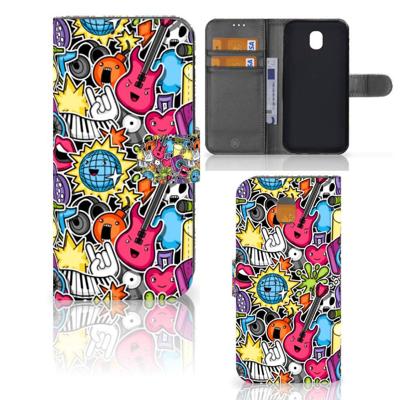 Samsung Galaxy J5 2017 | Wallet Case | met Pasjes | Punk Rock Samsung Galaxy J5 2017 | Wallet Case | met Pasjes | Punk Rock