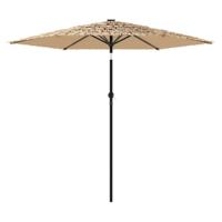Parasol met stalen paal 268x268x226 cm bruin - thumbnail