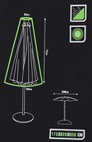 ProGarden Parasolhoes Zwart 175cm - thumbnail
