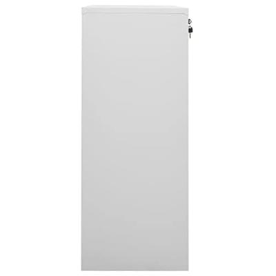 VidaXL Kantoorkast 90x40x102 cm staal lichtgrijs
