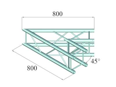 ALUTRUSS DECOLOCK DQ4-SPAC19 2-way Corner 45Â° bk