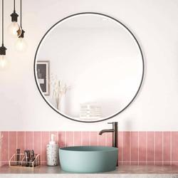 Ben Circulo ronde spiegel met LED verlichting en anti-condens Ø100cm mat zwart