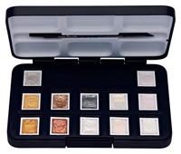 Van Gogh aquarelverf, pocketbox met 12 napjes, metallic- en interference kleuren - thumbnail