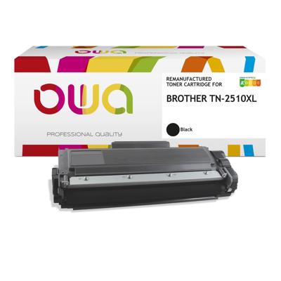 Toner owa brother tn-2510xl zwart hc