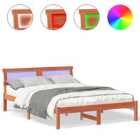Bedframe Wasbruin 120 x 200 cm Massief grenenhout - thumbnail