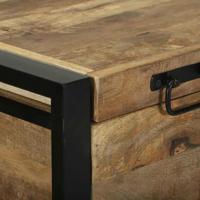 Opbergdoos met opslag Bruin 80 x 35 x 45 cm Massief mangohout - thumbnail