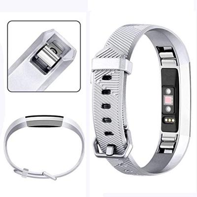 Fitbit Alta Siliconen bandje - Maat: Large - Zilver