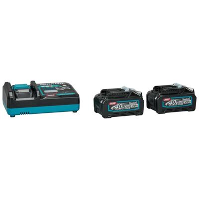 Makita Accu Starterset XGT DC40RA 2x BL4040 - 191L77-9