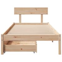 Bedframe zonder matras massief grenenhout 90x200 cm - thumbnail