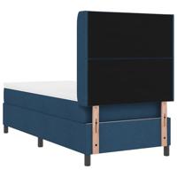Boxspringbed met matras stof blauw 100x200 cm - thumbnail