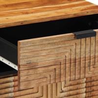 Nachtkastje met lade Bruin 50 x 33 x 60 cm Massief acaciahout - thumbnail