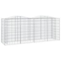 VidaXL Schanskorf gewelfd verhoogd 200x50x100 cm gegalvaniseerd ijzer - thumbnail