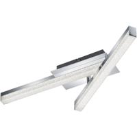 LED Plafondlamp - Plafondverlichting - Trion Aloany - 18W - Warm Wit 3000K - 2-lichts - Rechthoek - Glans Chroom - Aluminium - thumbnail