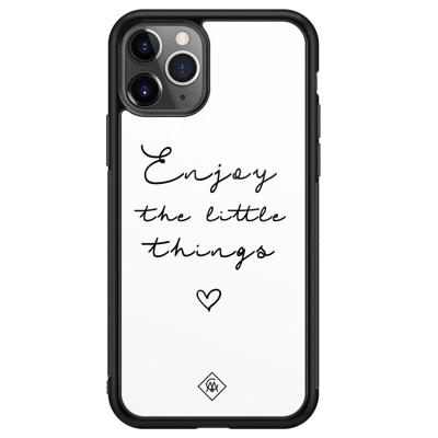 iPhone 11 Pro Max glazen hardcase - Enjoy life
