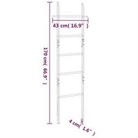 VidaXL Handdoekenladder 170 cm massief walnotenhout - thumbnail