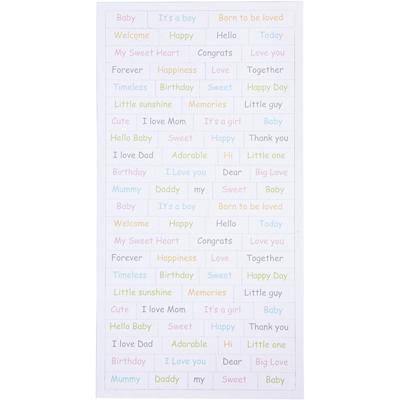 Creativ Company Stickers, baby, vel 12x23 cm, 2x84 stuk/ 1 doos
