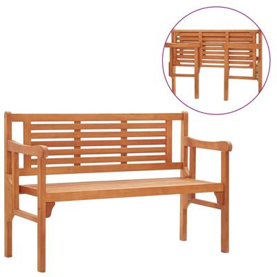 VidaXL Tuinbank inklapbaar 120 cm massief eucalyptushout