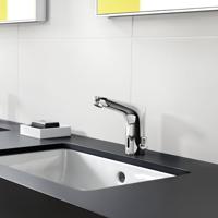 Hansgrohe Focus elektronische wastafelmengkraan met temperatuurgreep voor 230V netstroom, chroom - thumbnail