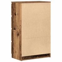 Dressoir 60x35x98,5 cm spaanplaat oud hout - thumbnail