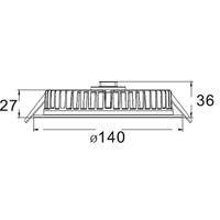 Deko Light 565231 LED Panel Round III 12 LED-inbouwlamp Energielabel: G (A - G) LED vast ingebouwd 12.50 W Verkeerswit (RAL 9016) - thumbnail