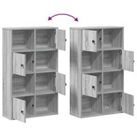 Boekenkast 60x24x101,5 cm bewerkt hout grijs sonoma eikenkleur - thumbnail