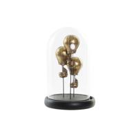 Decoratieve figuren DKD Home Decor Zwart Gouden 14 x 14 x 22 cm - thumbnail