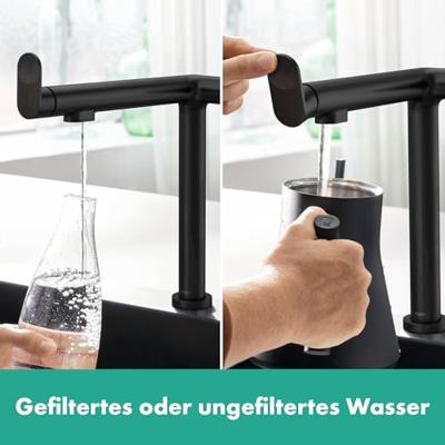 Hansgrohe Aqittura M91 Filter systeem 240, 1jet, starter set, mat zwart Hansgrohe Aqittura M91 Filter systeem 240, 1jet, starter set, mat zwart