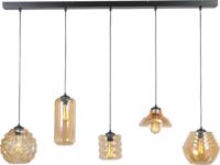 Masterlight Grote glazen hanglampQuinto 5 - 2261-05-130-5-14-131 - thumbnail