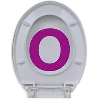 VidaXL Toiletbril soft-close ovaal wit - thumbnail