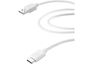 Vivanco 38570 2 m USB naar USB C-stekker mannelijk wit – USB-kabel (2 m, USB A, USB C, 2.0/3.0 (3.1 Gen 1), mannelijk/mannelijk, wit)