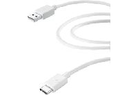 Vivanco 38570 2 m USB naar USB C-stekker mannelijk wit – USB-kabel (2 m, USB A, USB C, 2.0/3.0 (3.1 Gen 1), mannelijk/mannelijk, wit) - thumbnail
